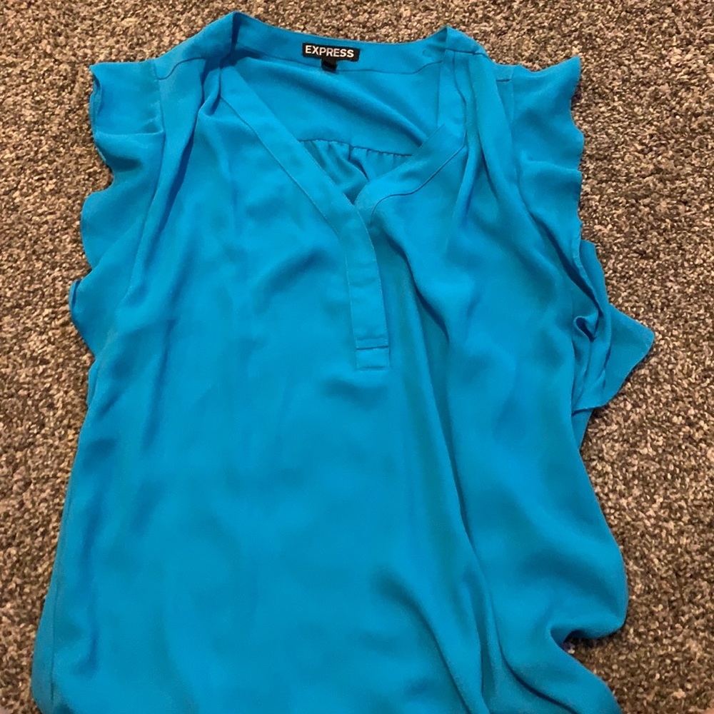 Express Blue Blouse